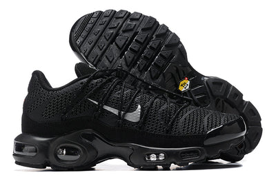 NIKE AIR MAX PLUS TN UTILITY TRIPLE BLACK WHITE LOGO